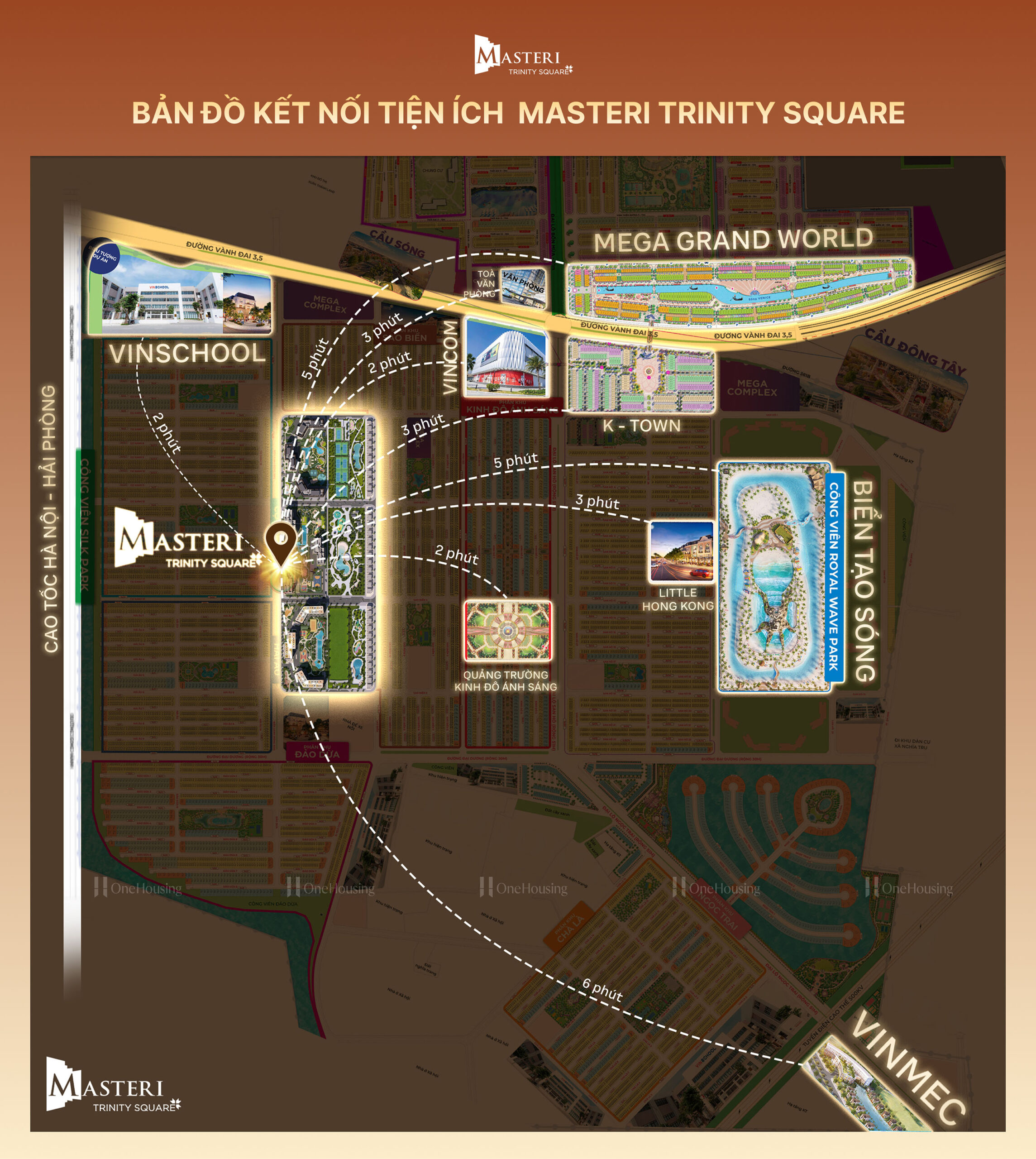 Bản đồ tiện ích Masteri Trinity Square